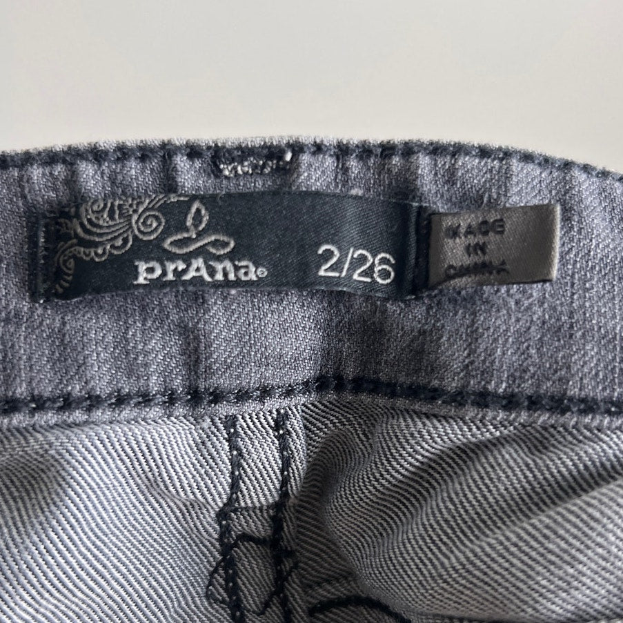 PrAna Jeans Pantalon Femme Taille Women's  2/26 Gris Denim