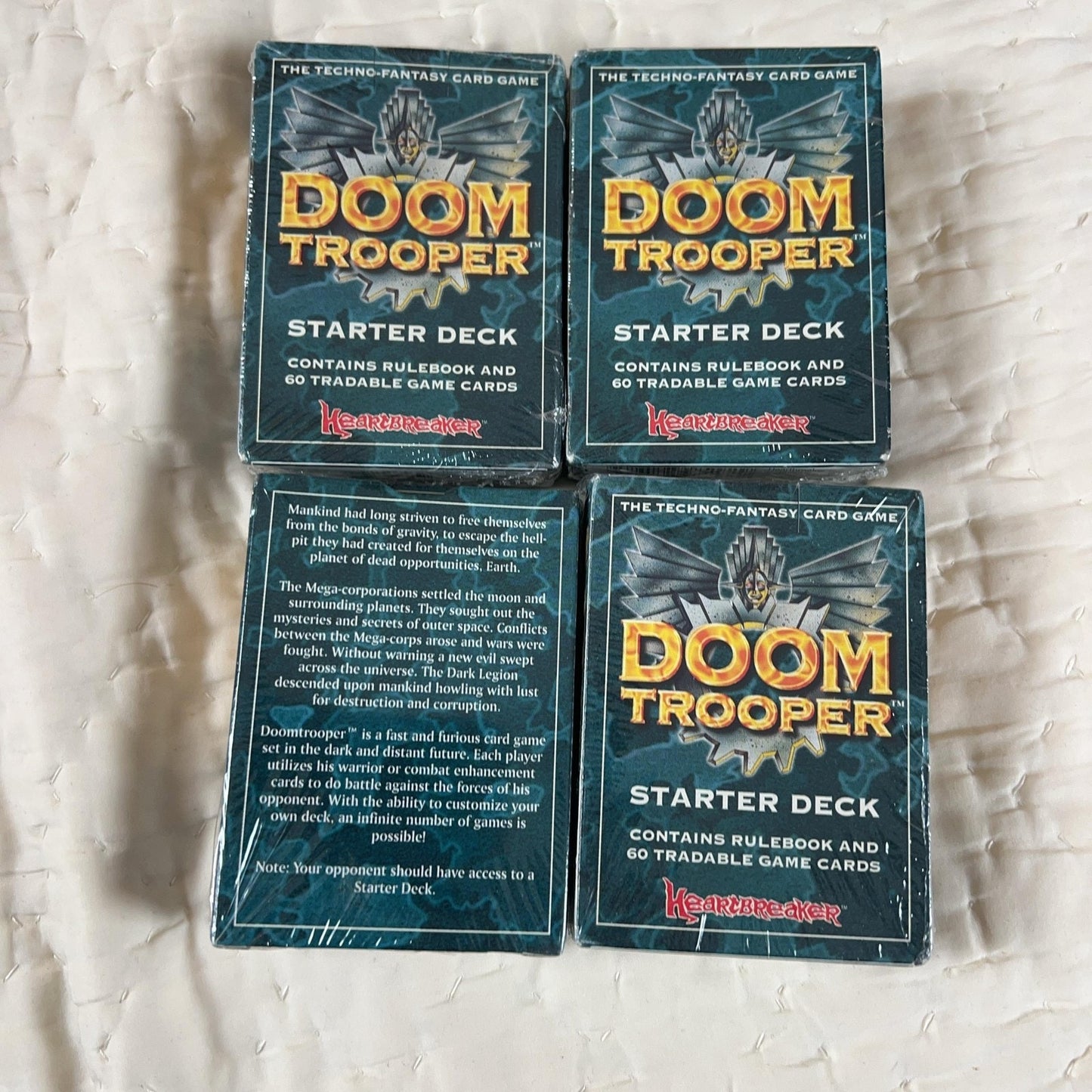 Heartbreaker Doom Trooper Starter Deck Card Deck Germany Teal Lot Of 4