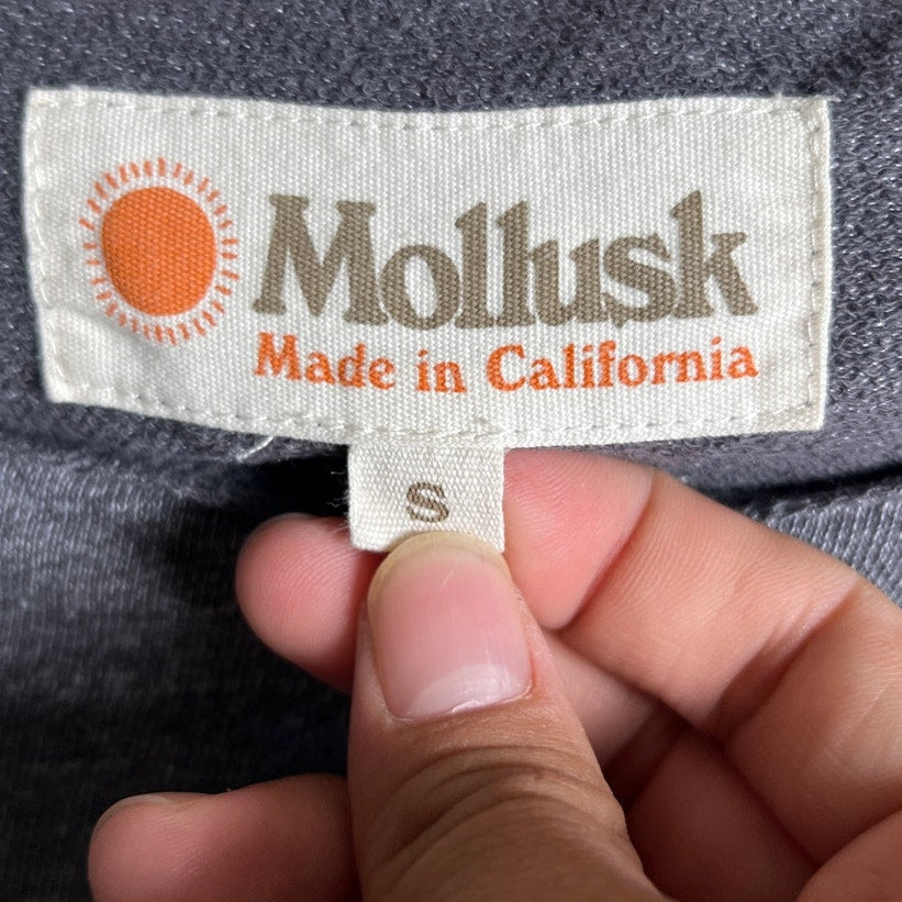 Mollusk Women's Crewneck Linen Gray Sweater Size S