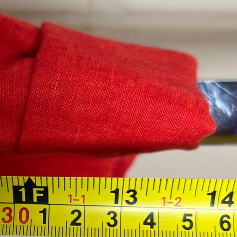 Coldwater Creek Size 12 Blazer Linen Red Long Sleeve Open Front