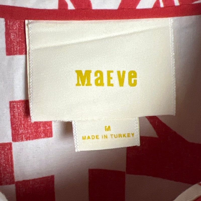 Anthropologie Maeve Printmaker Patchwork Shirt Dress Size M