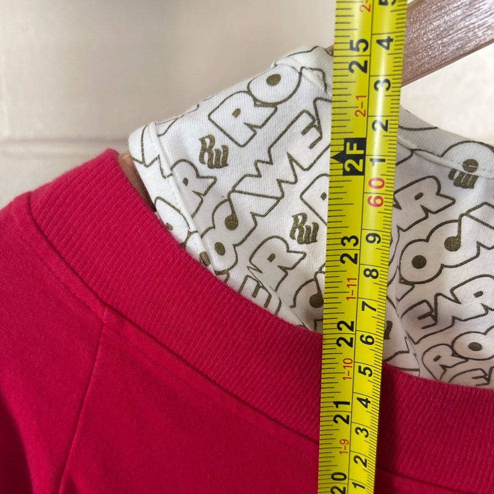 Y2K Rocawear Large Two Layer Red Women's Sweater Crewneck