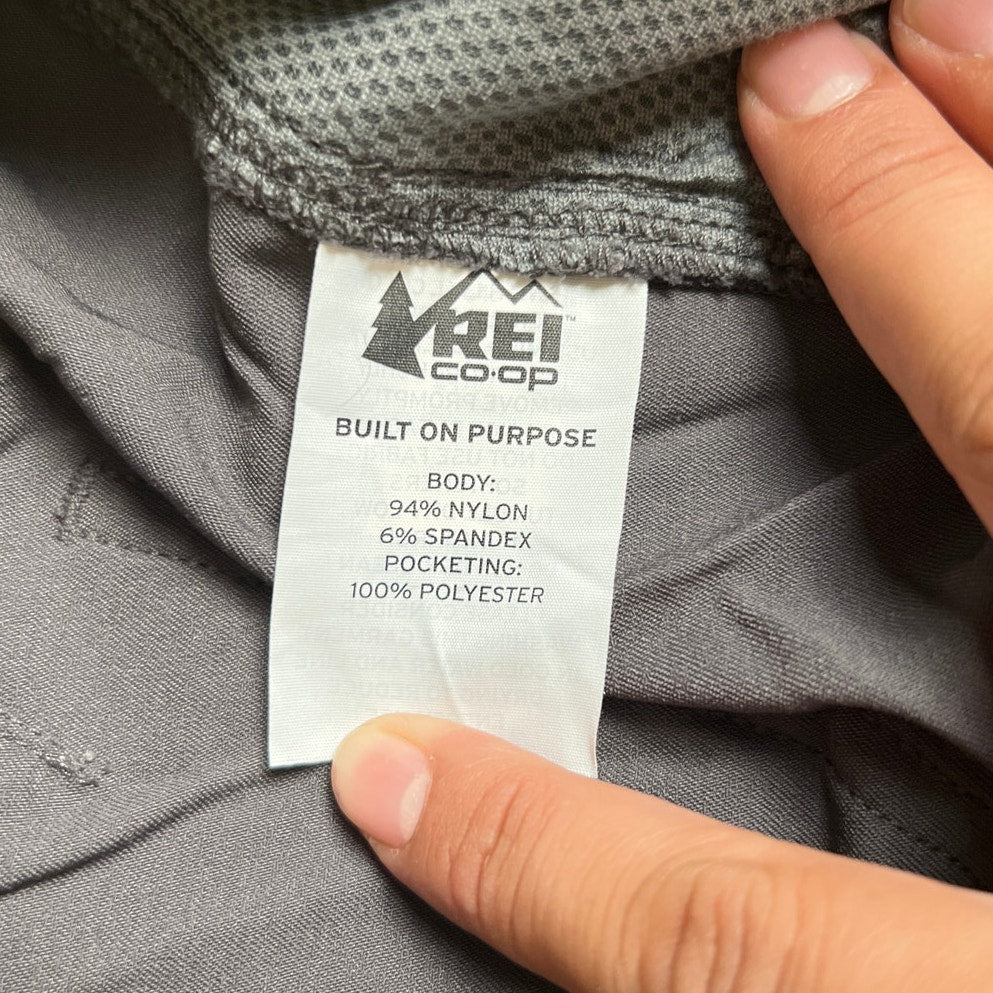 REI Co op Pants Girls XL (18) Gray Convertible Cargo Outdoor Hiking Pants