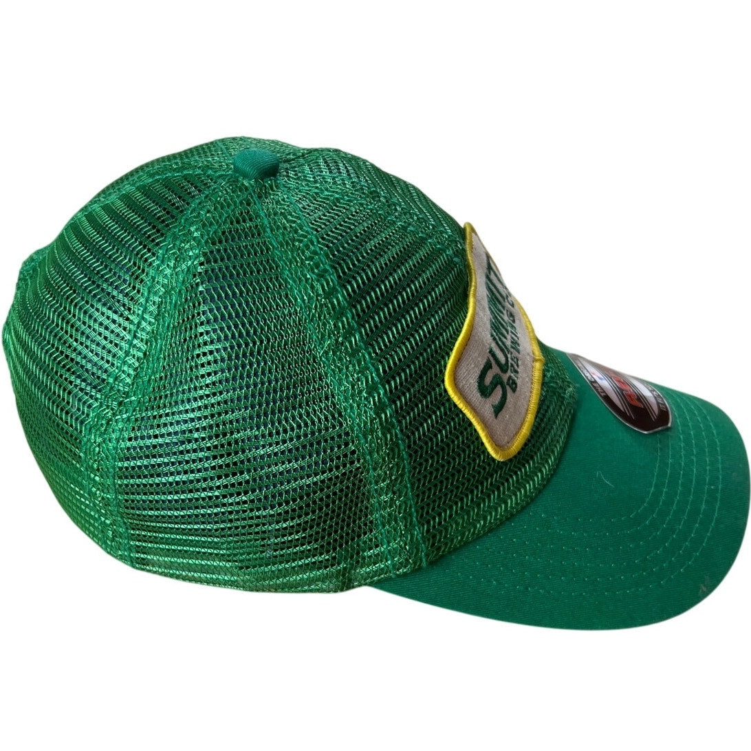 Summit Brewing Co Trucker Hat Unisex Green OS Adjustable Curved Brim Embroidered