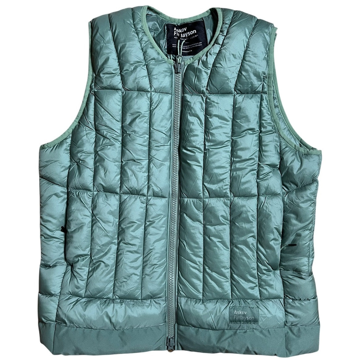 Askov Finlayson Green Puffer Vest Women's Medium M