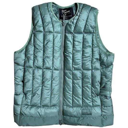 Askov Finlayson Green Puffer Vest Women's Medium M