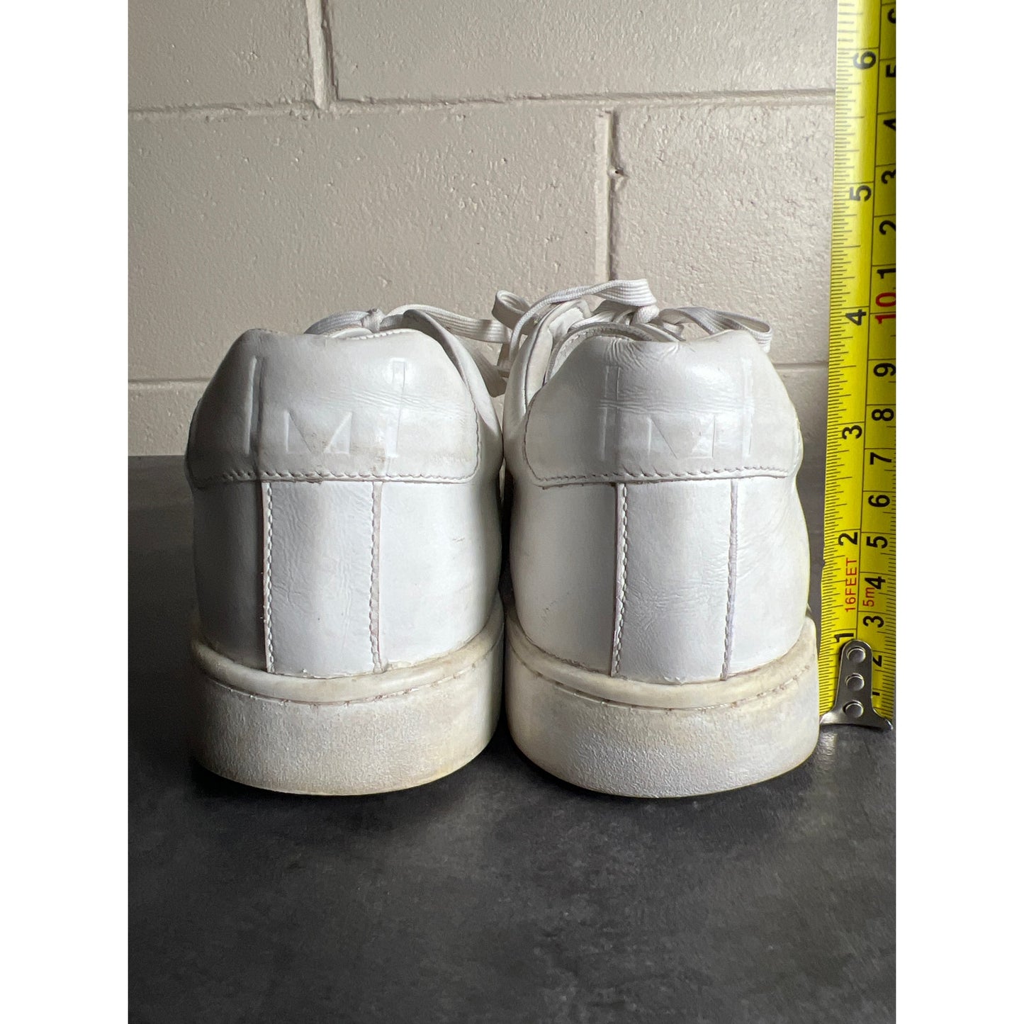 Marcella NY Size 41 White Canva Lace Sneakers Size 10 Women's