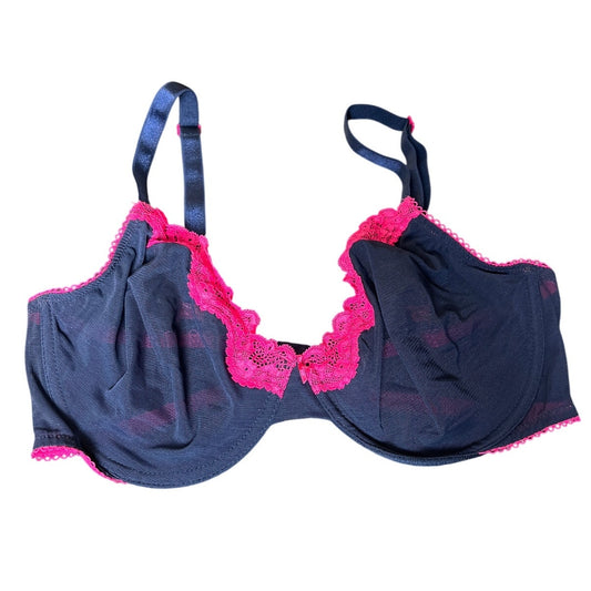 Victoria Secret Tease 36DD Pink & Blue Lace Bra Underwire