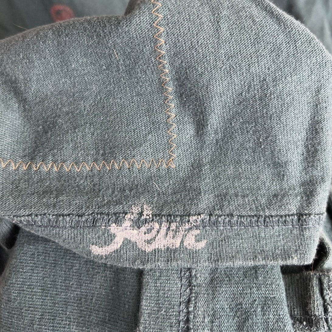 Green Unbranded Boho Bleach Art Print Long Dress Synched Back