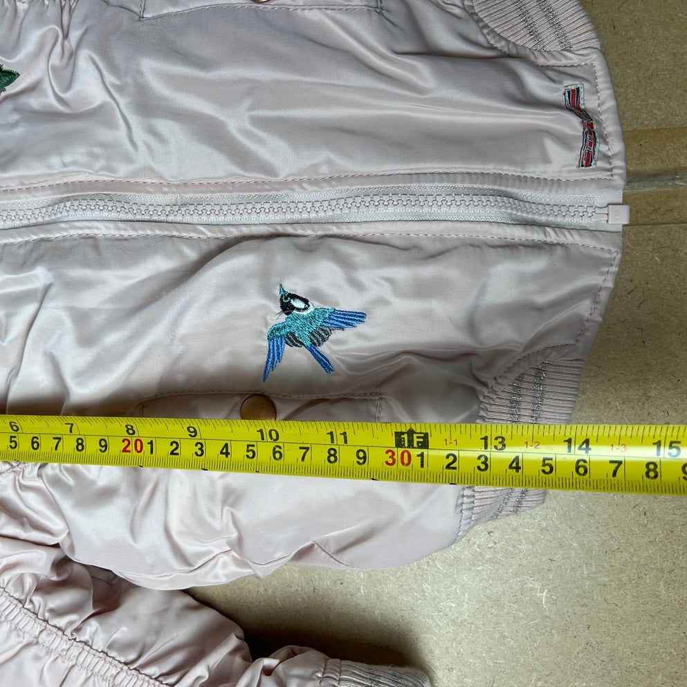 Hudson Embroidered Ruched Pink Coat Size 4T