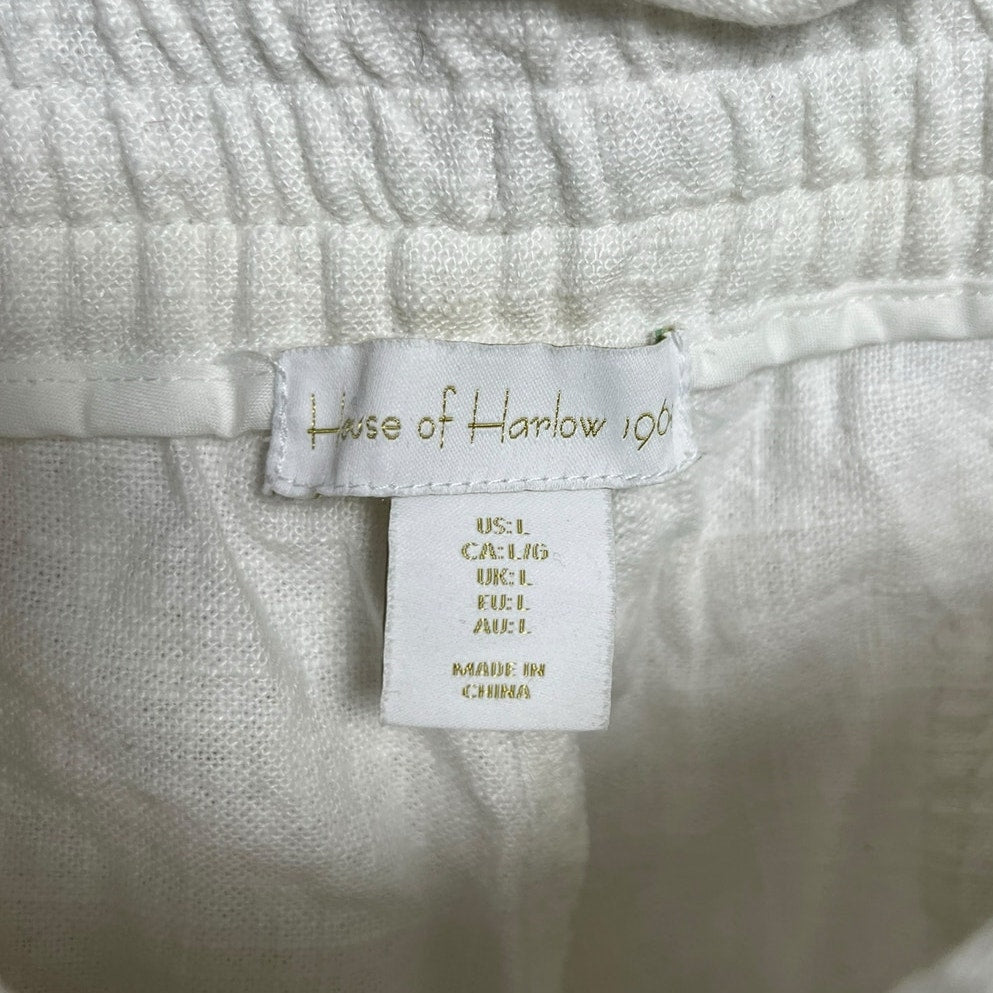 House Of Harlow 1960 Size Large Women White High Waist Shorts