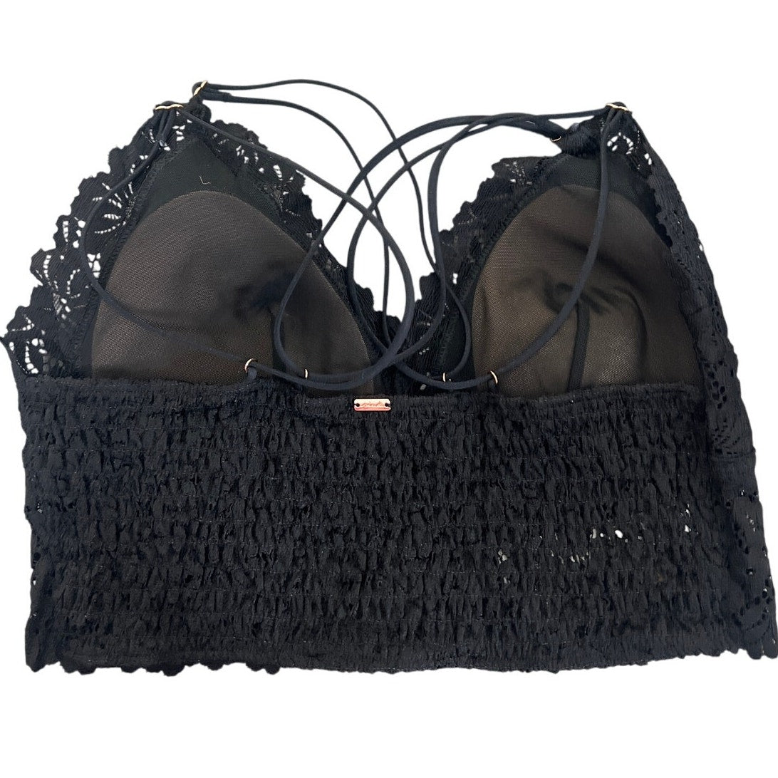 Victoria Secret Pink Size Large Black Lace Intimate Bra