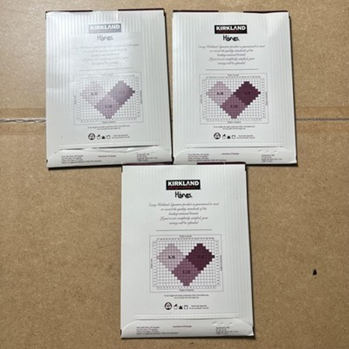 Kirkland Signature Hanes Pantyhose Womens A Silky Sheer Control Top 3 Pack Multi
