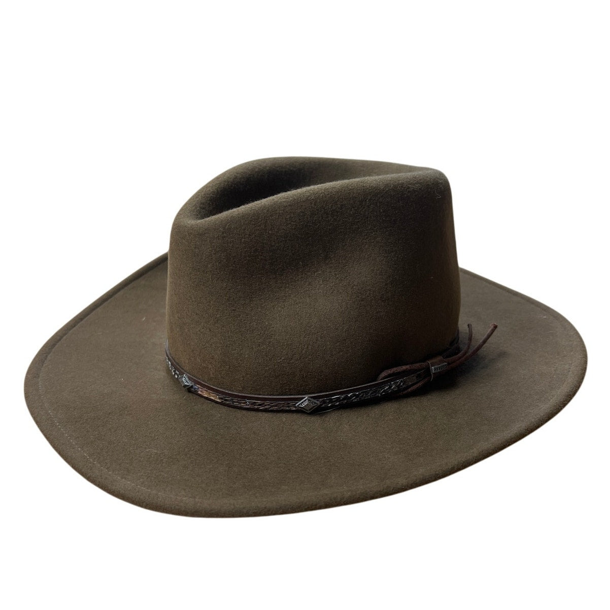 Stetson Mountain Sky Crushable 100% Wool Brown Felt Hat