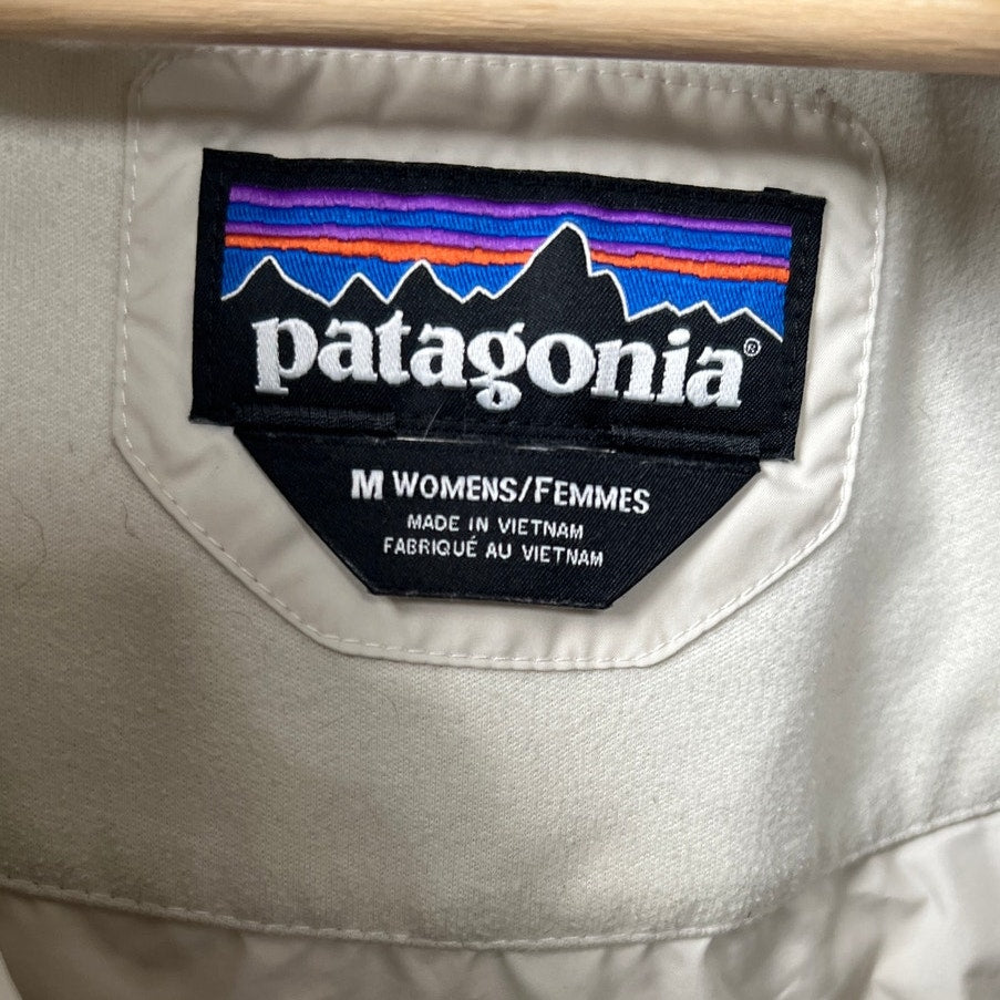 Patagonia Women's Medium Polyester White Down Parka Jacket