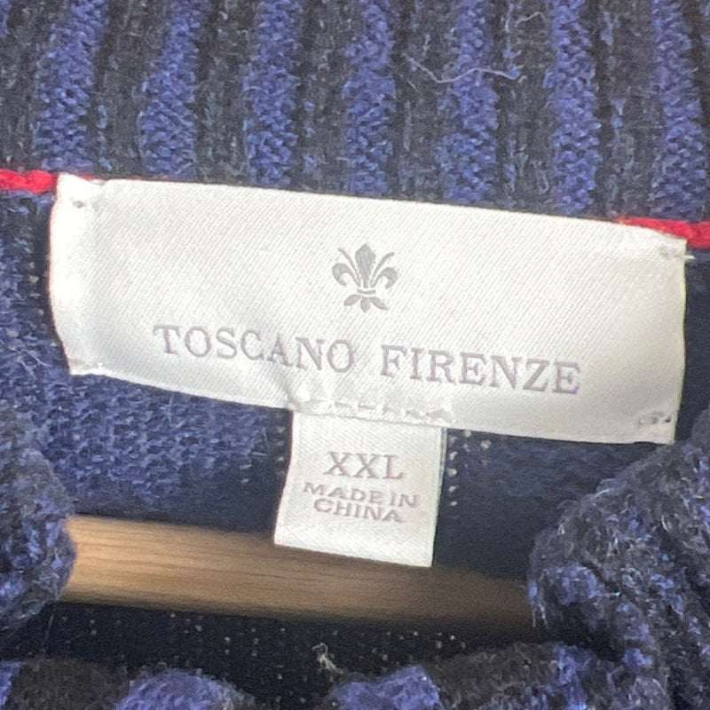 Toscano Firenze 2XL Full Zip Wool Blend Stretch Pockets