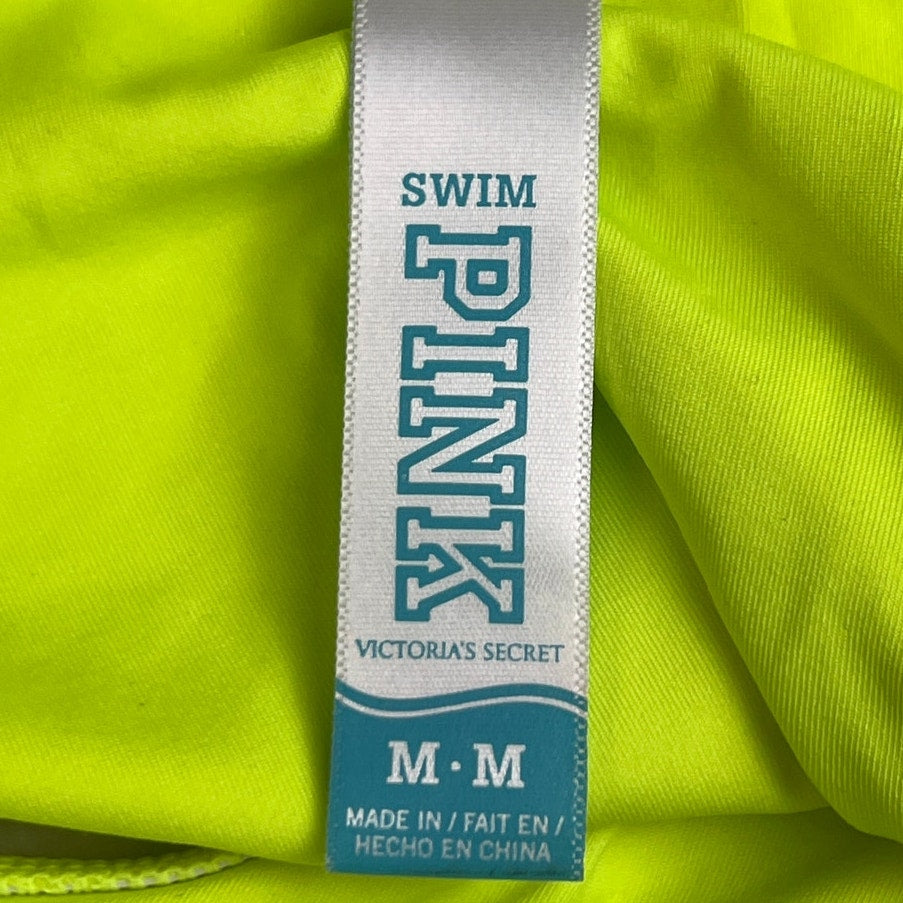 PINK Victoria Secret Lime Green Medium Swim Bottom