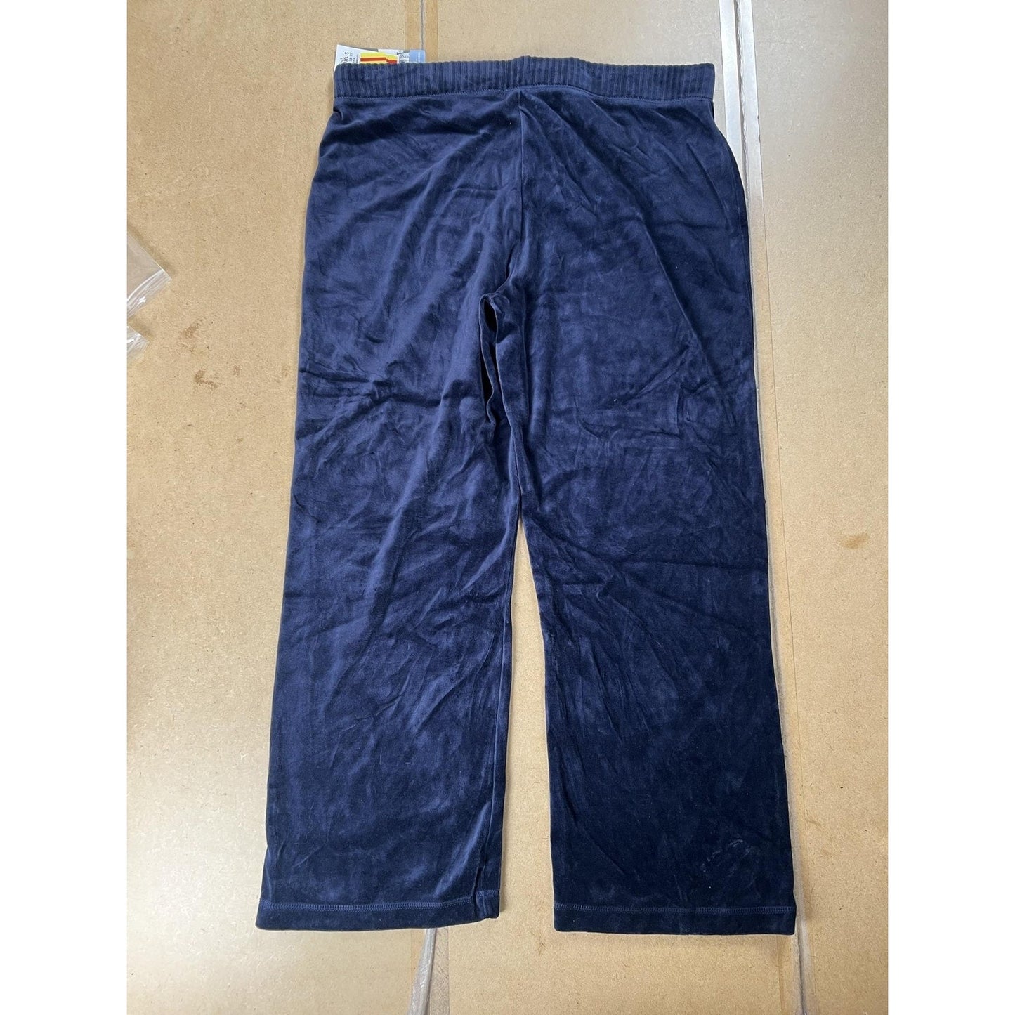 New York Laundry Pants Womens PXL Petite Blue Velvet Sweatpants Drawstring