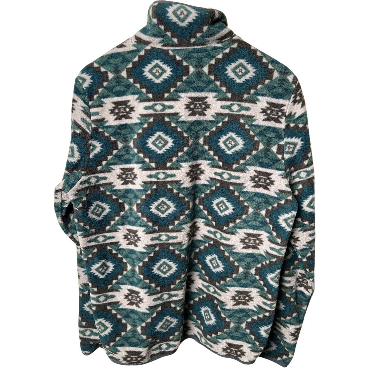 WESC UNisex Aztec Print Full Zip Fleece Jacket Men's Medium