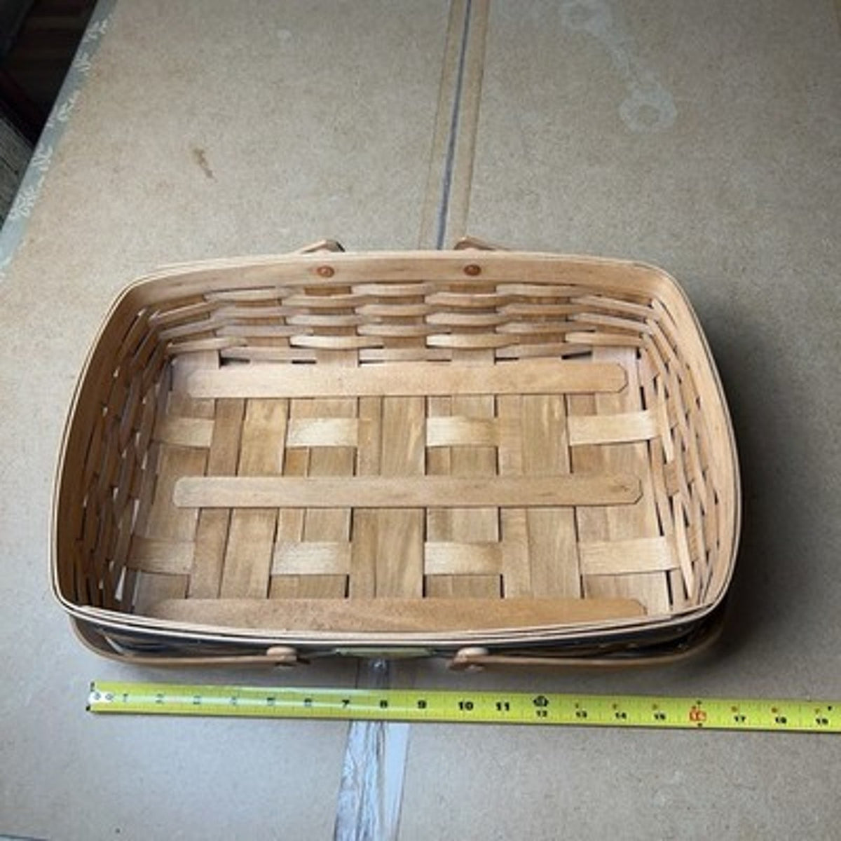 Bradford Basket Company Decorative Basket Brown Medium Wood Wicker 15x10x5 In