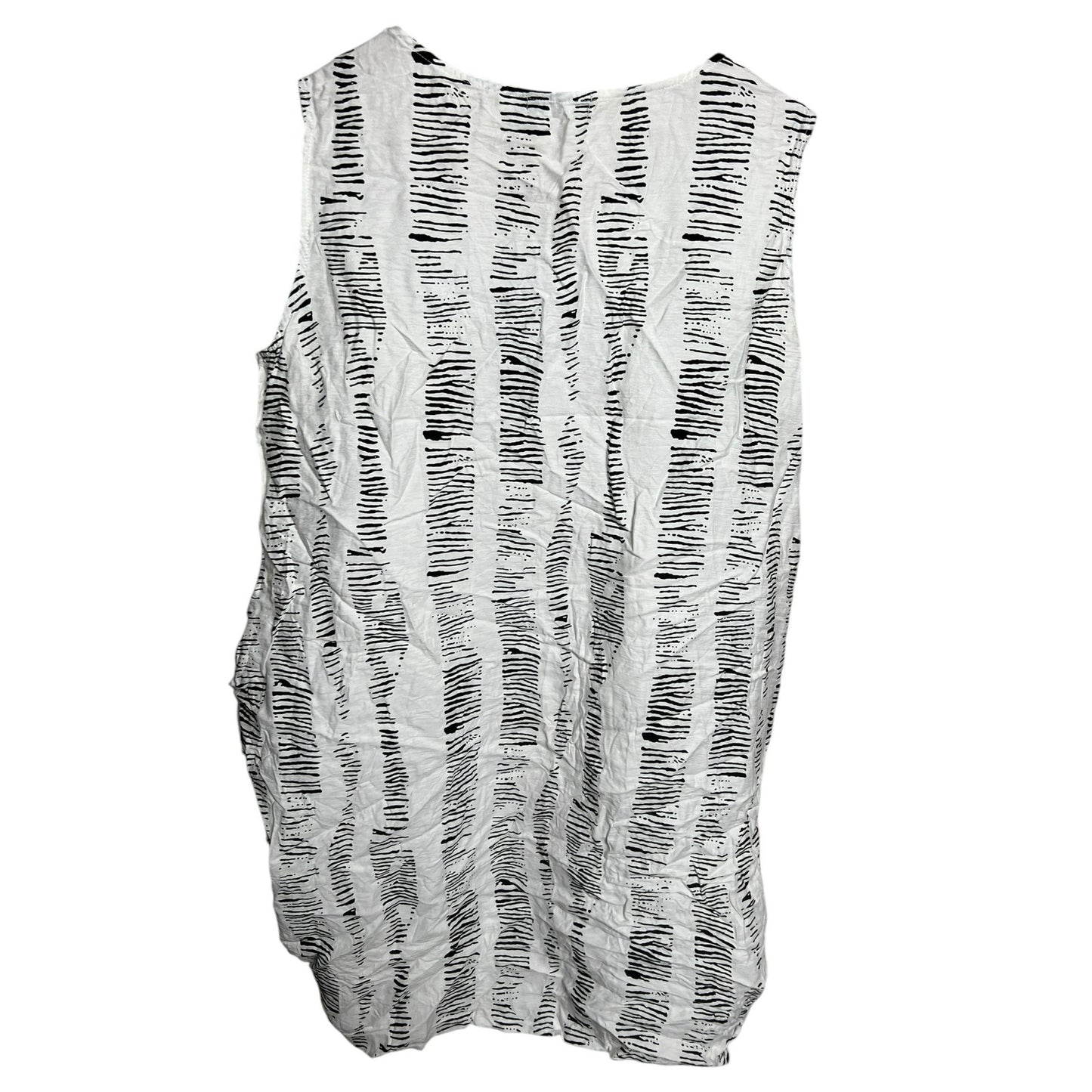 Papa Vancouver Kowalski's Gray & White Long Dress Medium NWT