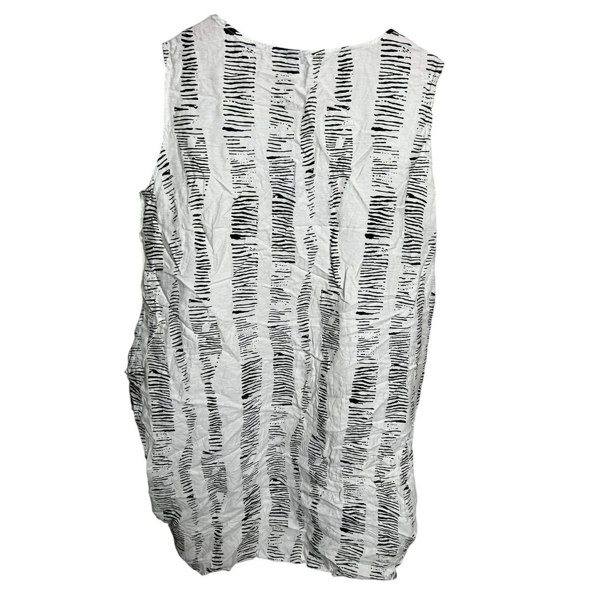 Papa Vancouver Kowalski's Gray & White Long Dress Medium NWT
