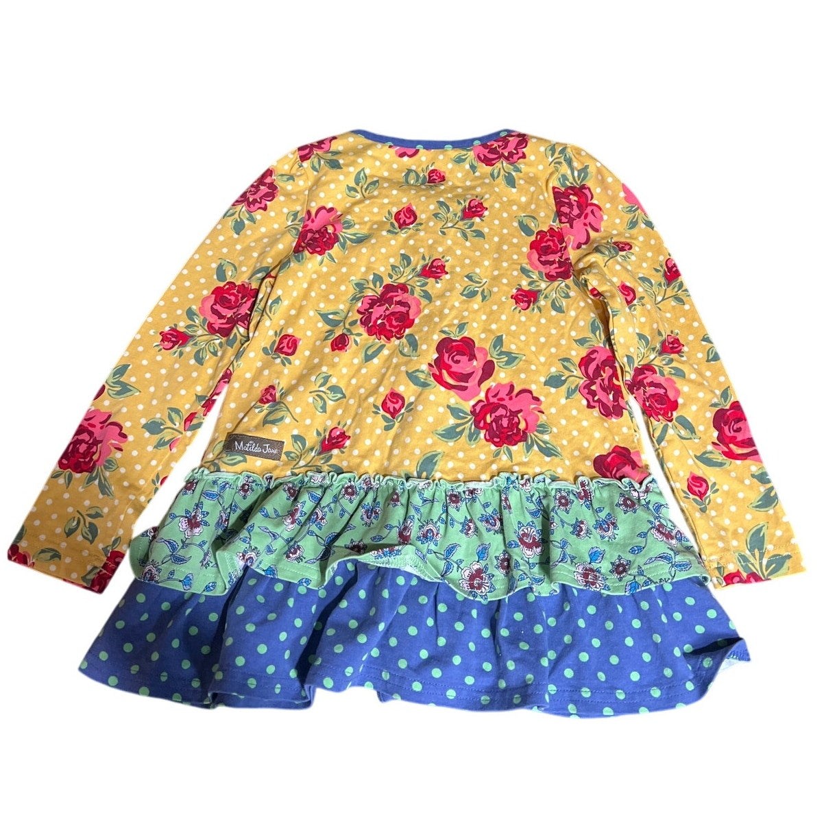 Matilda Jane Size 4 Floral Girls Setting Sun Tunic Top