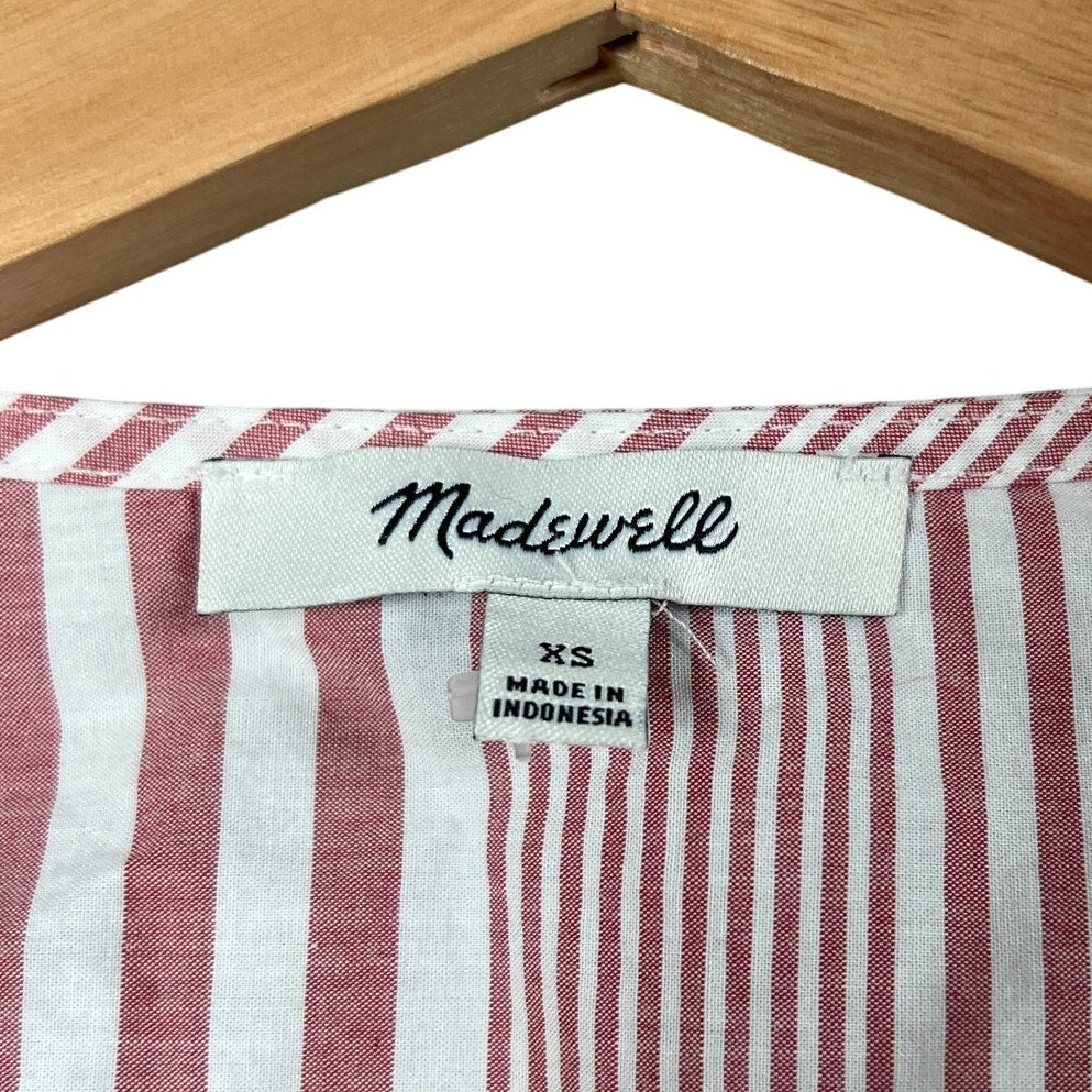 Madewell Striped Summer Wrap Blouse Women's Size XS