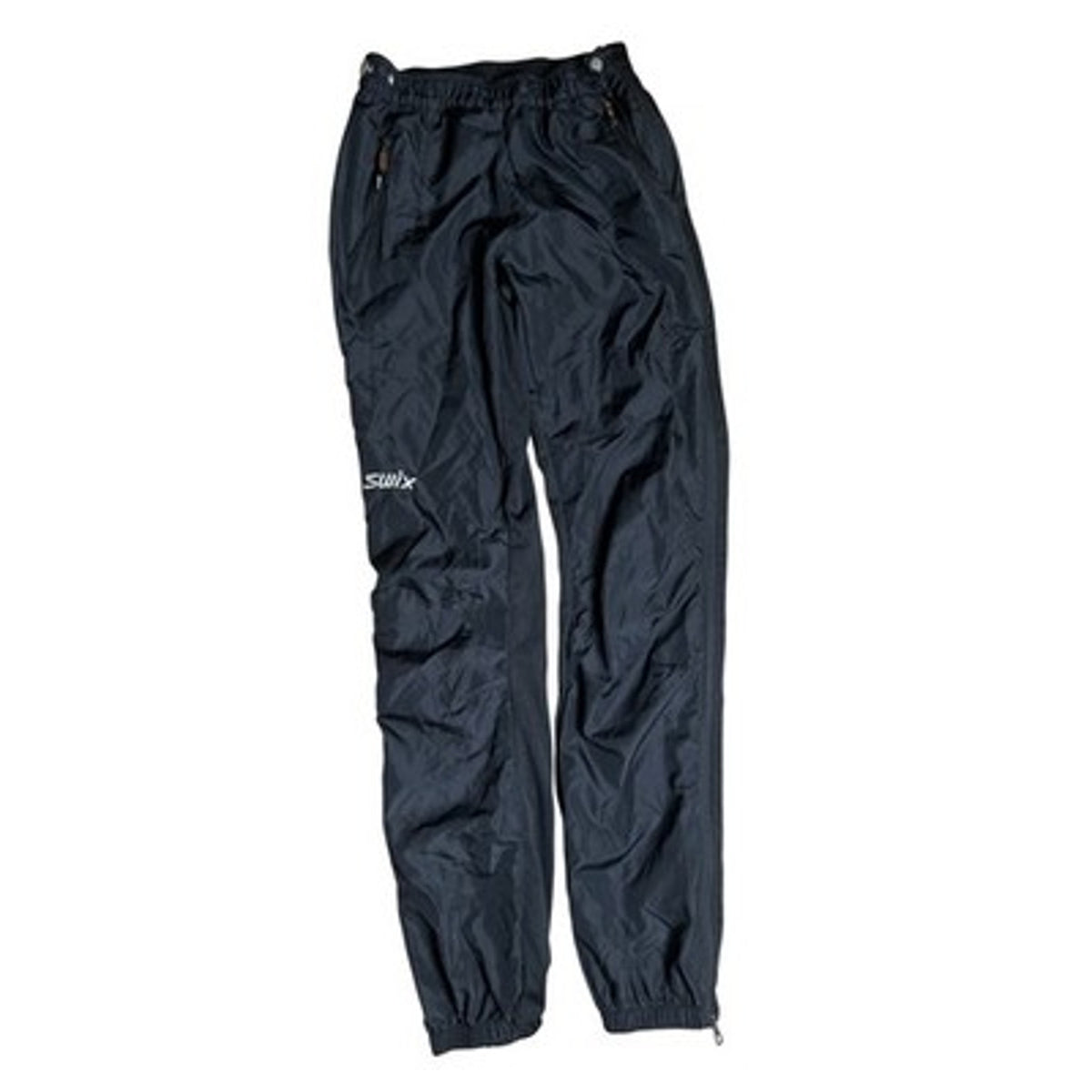 Swix Pants Womens S Black Snow Pants Taffeta Lightweight Elastic Waist Pockets
