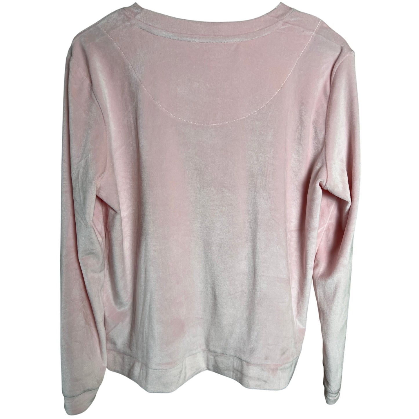 Juicy Couture Sleepwear Pink Velvet Rhinestone Top Medium