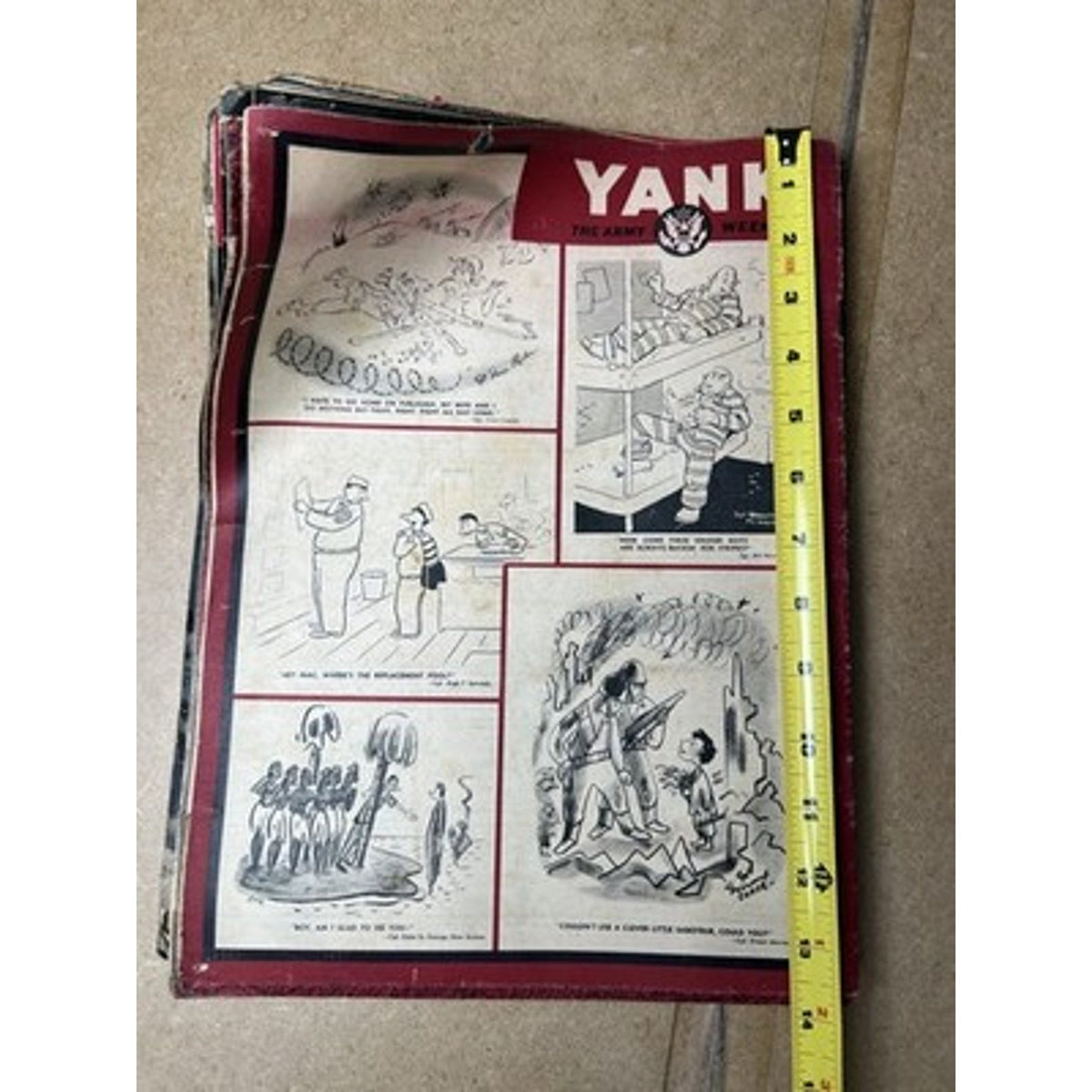 Yank The Army Weekly Magazines WWII 1940s British Original Militaria Lot UK
