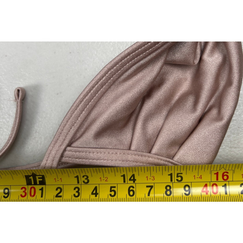 Victoria Secret Triangle Pink Swim Top Medium *Minor Cuts*