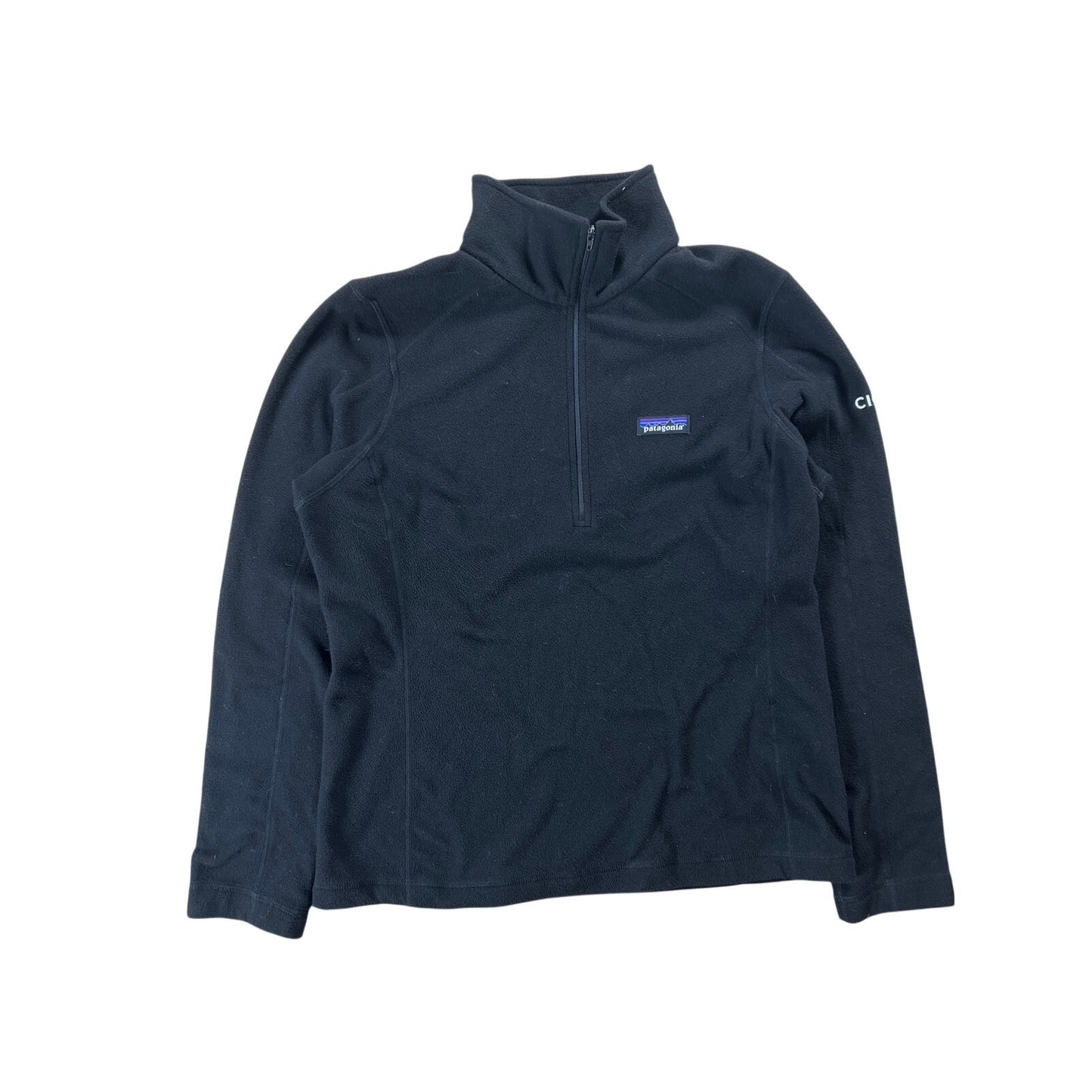 Patagonia Men’s M Quarter Zip Fleece Pullover Black Sweater Jacket