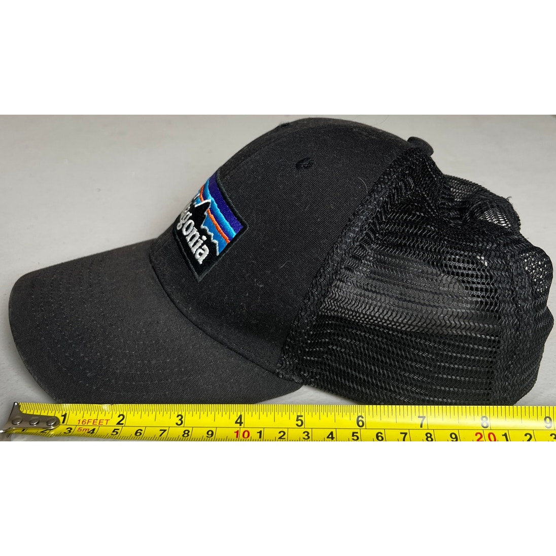 Patagonia Spellout Logo Trucker Hat Cap Snapback Black