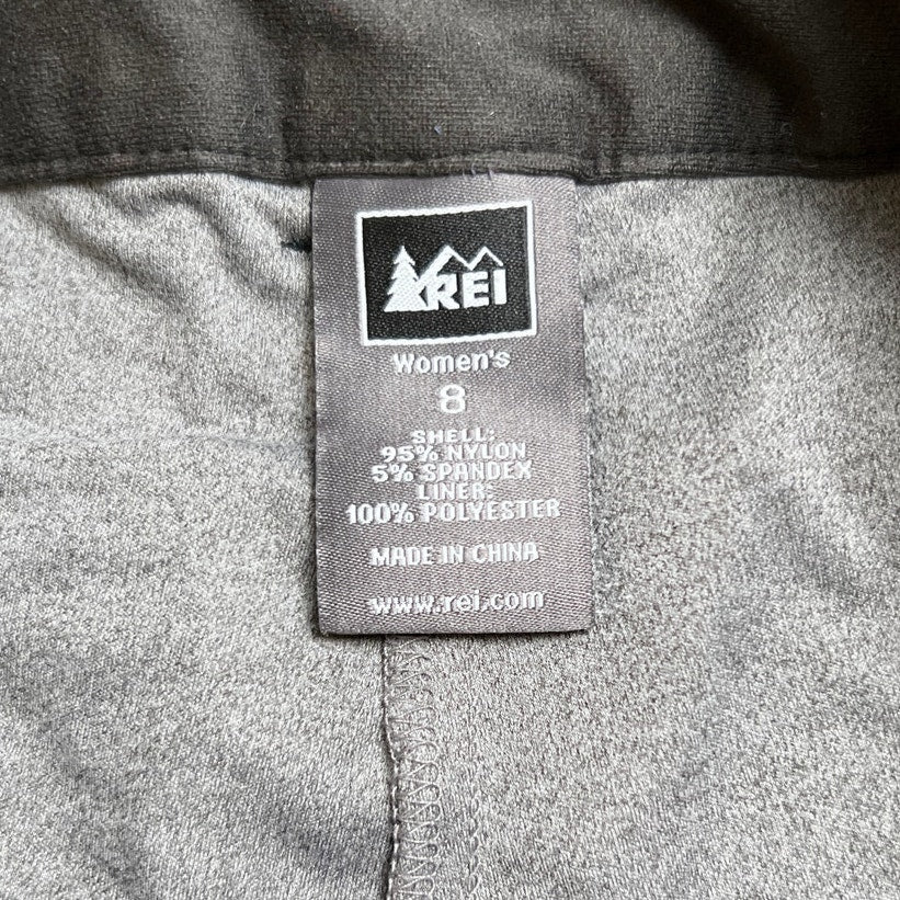 REI Women's Size 8 Hiking Skirt Skort Nylon Spandex Drawstring Outdoors Pockets