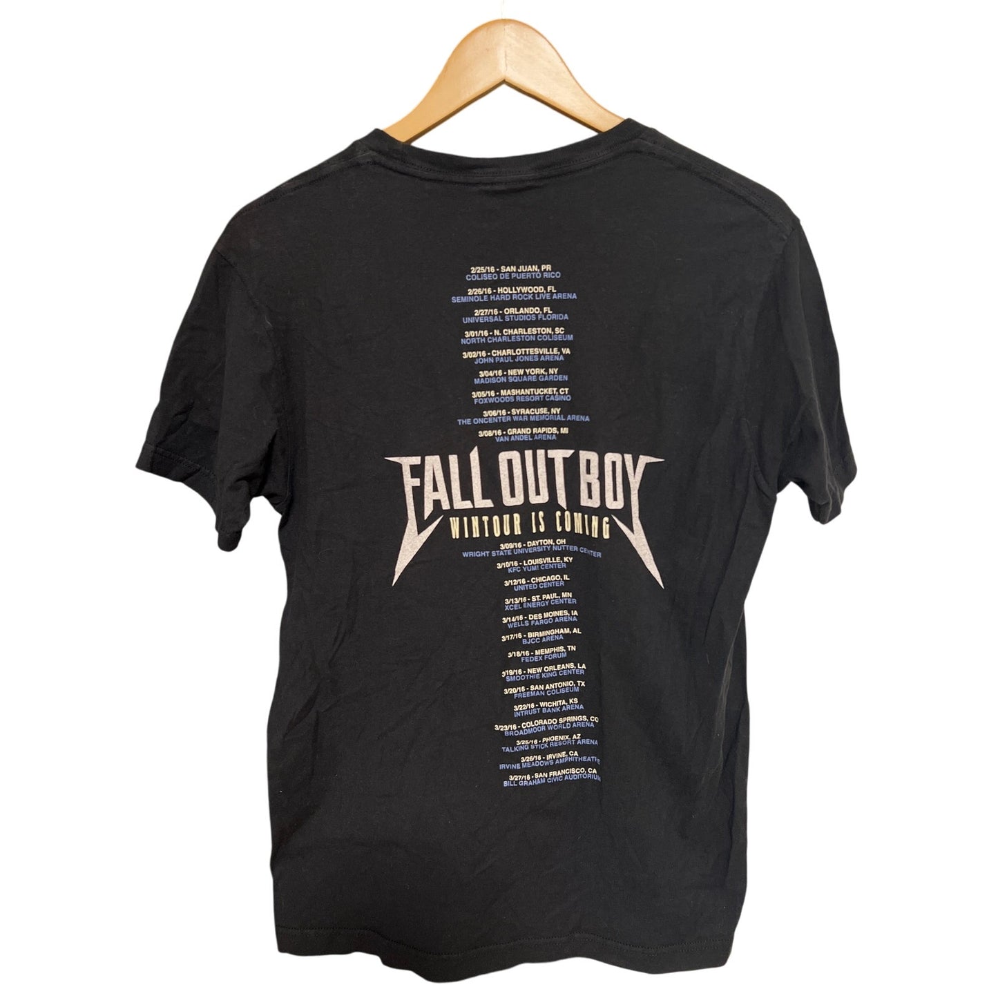Fall Out Boy Shirt Mens Black Rock Band Music Concert Tour Medium