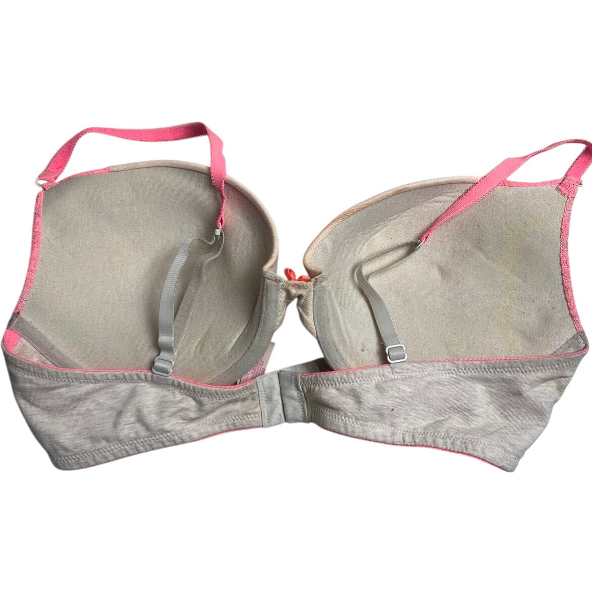Victoria's Secret Plunge Southern Gorge Grey Pink 36D Bra