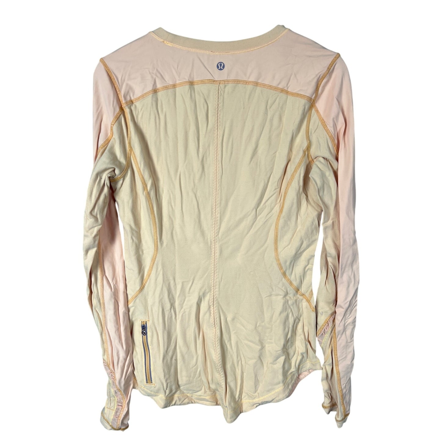 Lululemon Size 8 Long Sleeve Yellow Thumbholes Long Sleeve Shirts Women's