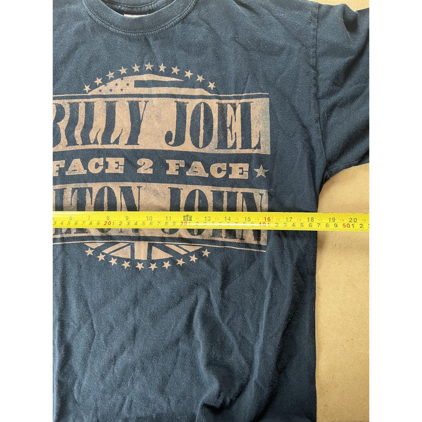 Gildan Shirt Mens Medium Black Billy Joel Elton John Face 2 Face Tour Graphic