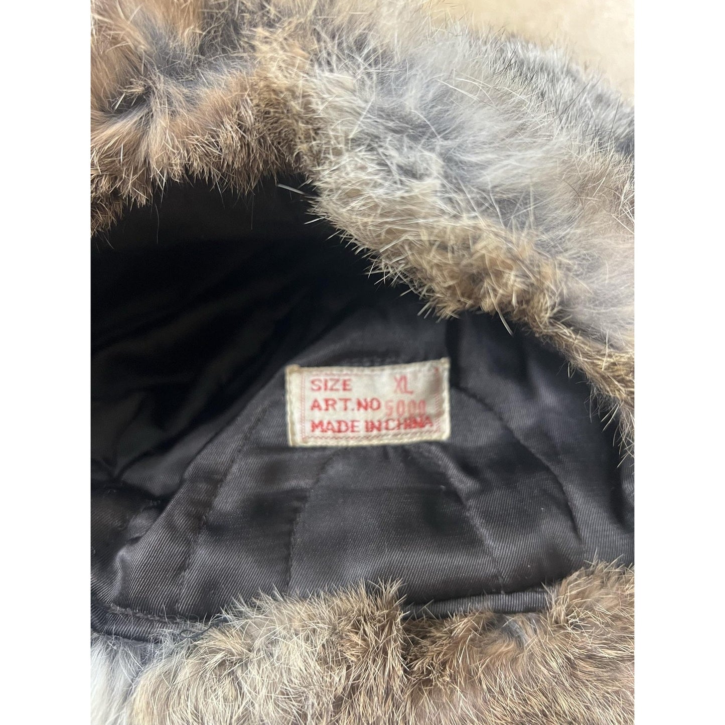 Trapper Hat Mens XL Brown Faux Fur Ear Flap Lined Insulated Adjustable Winter