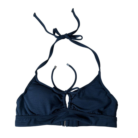 Bare Necessities Swim Top Womens S Black Halter Lined Adjustable Bow Bikini