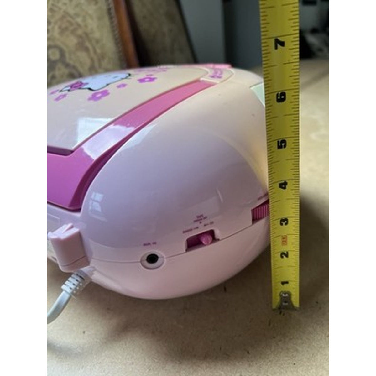 Hello Kitty Pink CD Cassette Boombox Radio Portable Player Recorder AM/FM W Cord