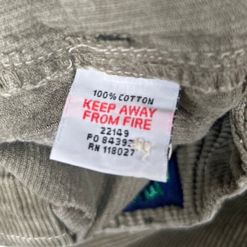 Mini Boden Army Green Corduroy Pants Size 8 Youth