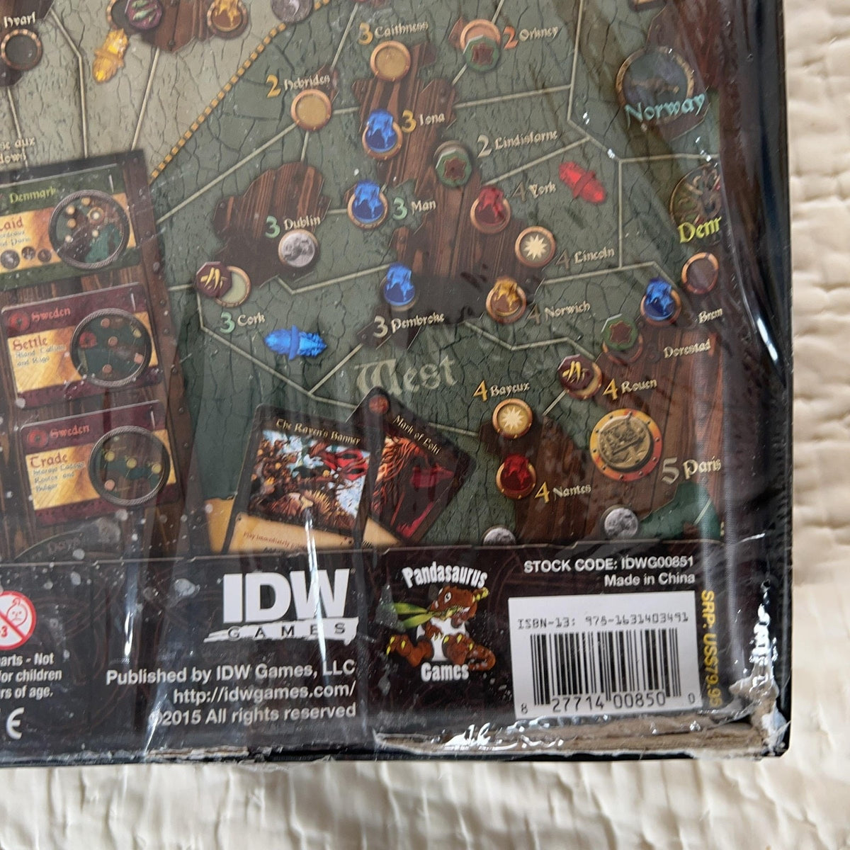 IDW Games Fire & Axe A Viking Saga Board Game Sealed New Multicolor Strategy