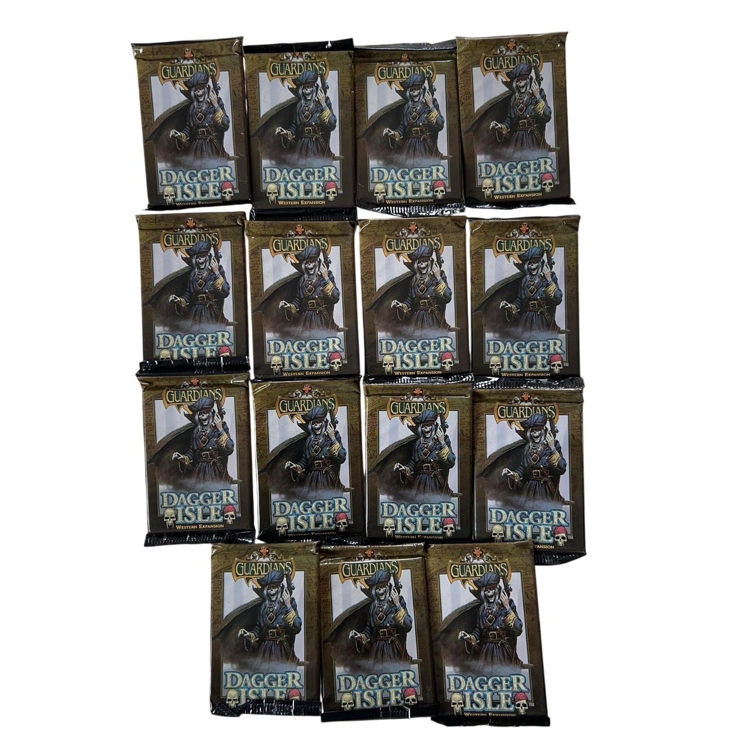 FPG Dagger Isle Guardians Card Deck 14 Card Gold Booster Pack Lot Of 12