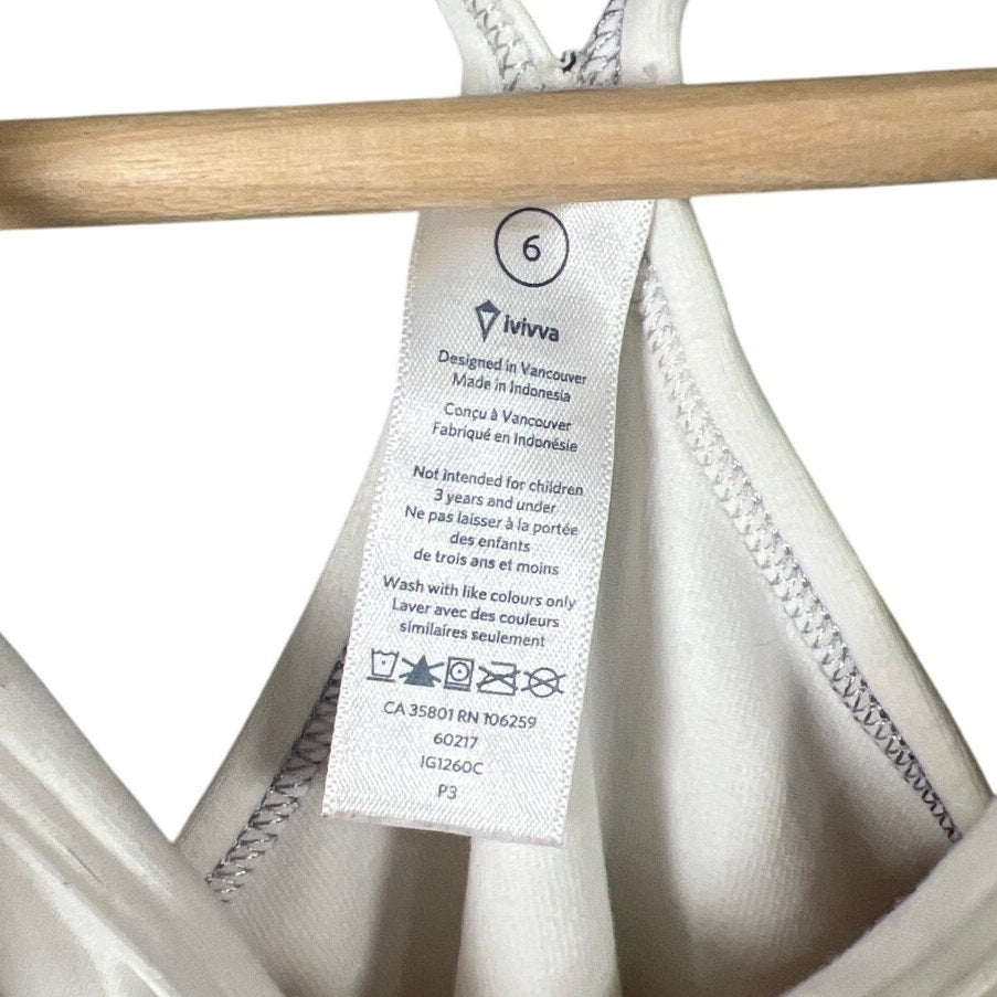 Ivivva Women Tank Top White Size 6 *Minor Stains*