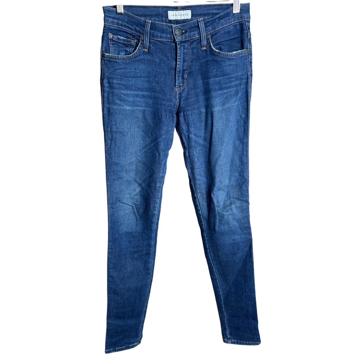 James Jeans Twiggy 28 Skinny Jeans Blue Dry Aged Denim Mid Rise
