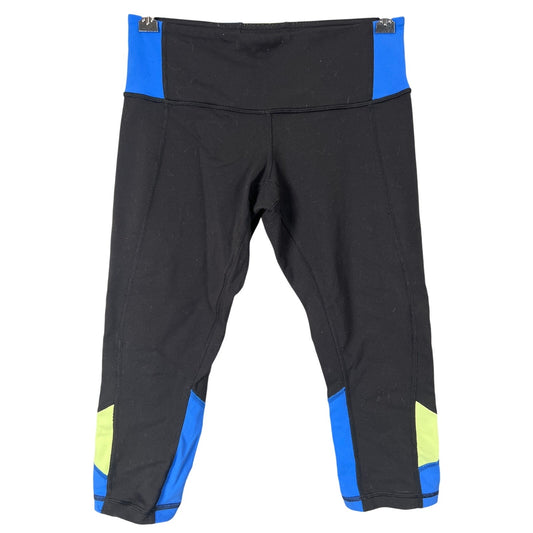 Lululemon Running Legging Women's 6 Blue Cropped Color Block Embody