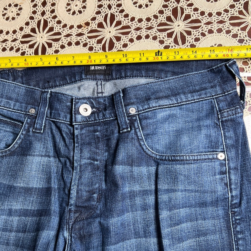 Hudson Jeans Men's Blue Brixton Slim Straight Leg Denim Jeans 33