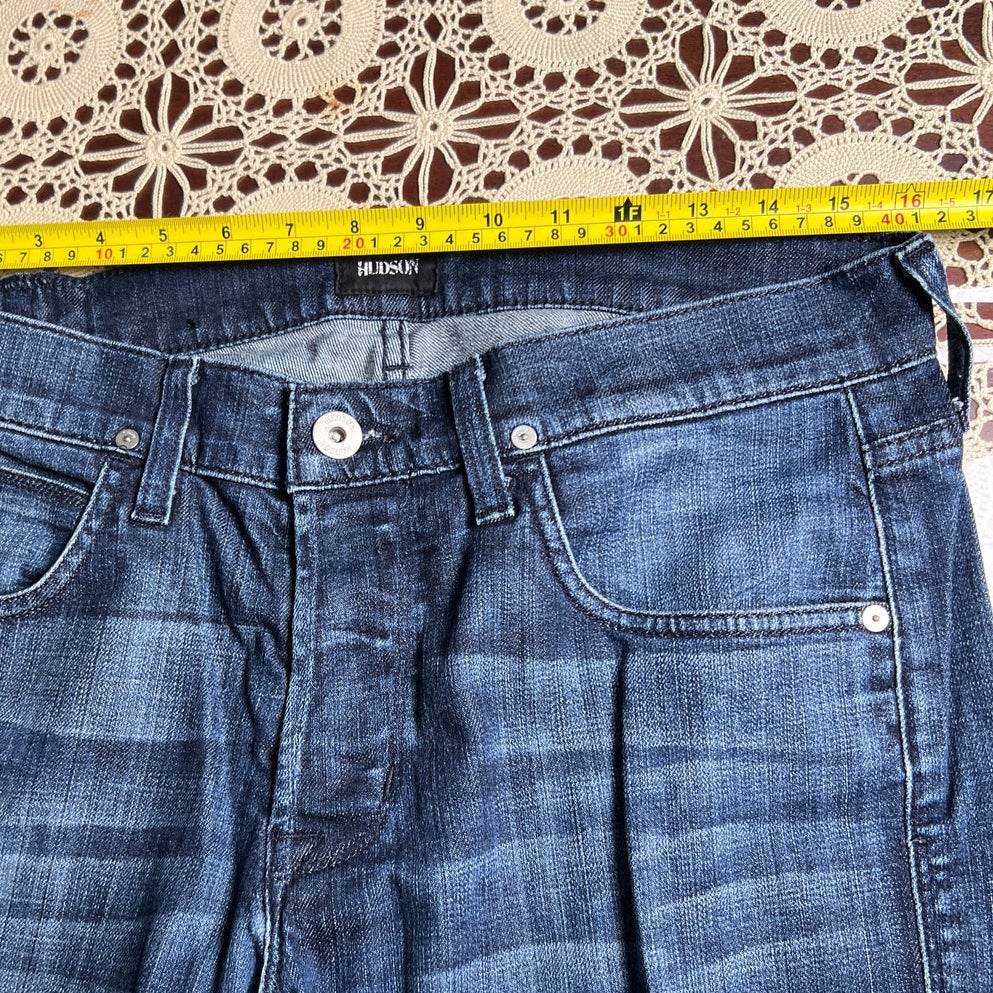Hudson Jeans Men's Blue Brixton Slim Straight Leg Denim Jeans 33